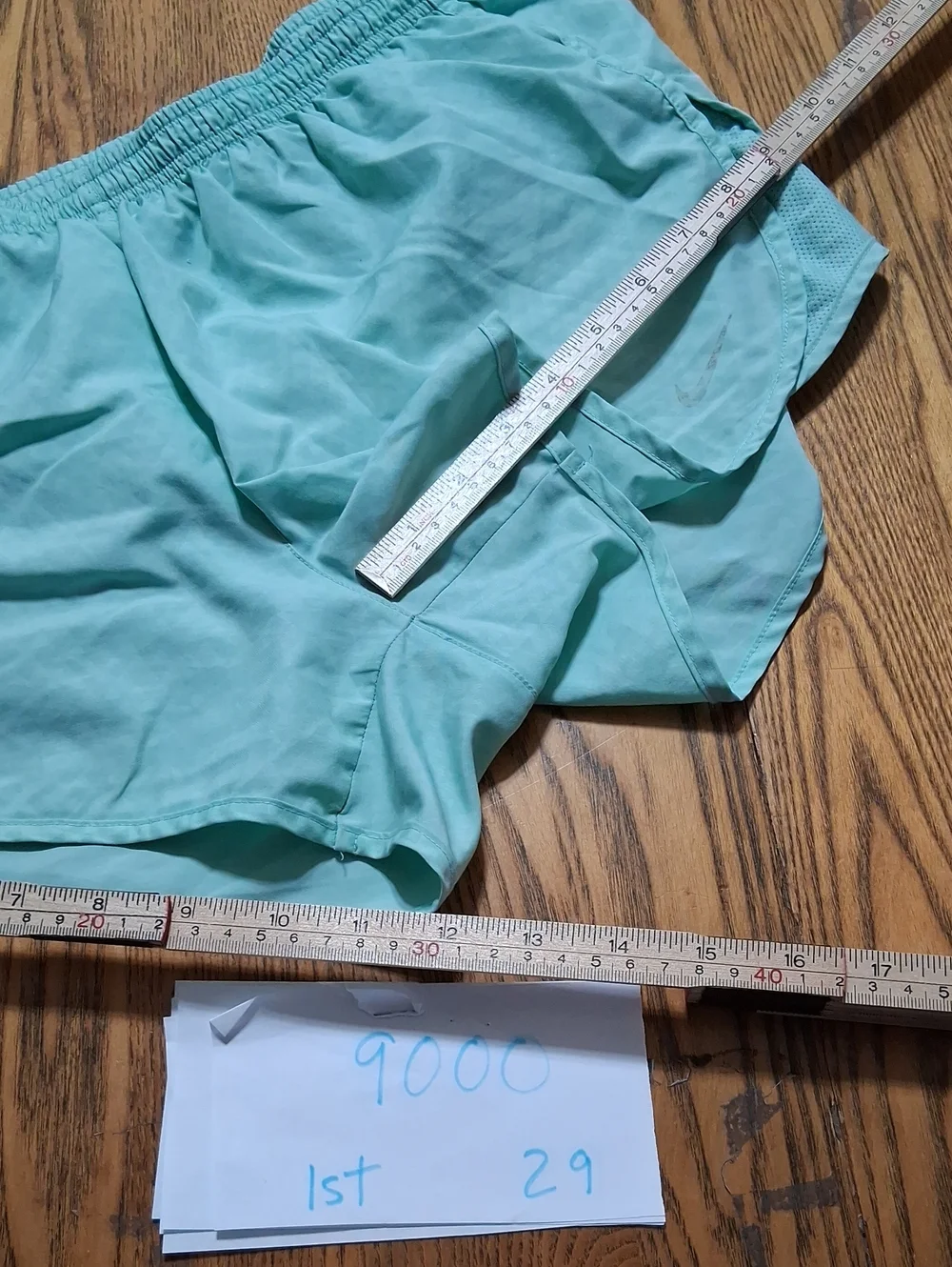 NIKE WOMENS SHORTS MEDIUM DRI FIT Preowned Mint Light Green Sportswear Exercise